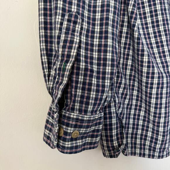 Vintage Tommy Hilfiger Button Down Classic Fit Long Sleeve Plaid Shirt Size L - Picture 4 of 9